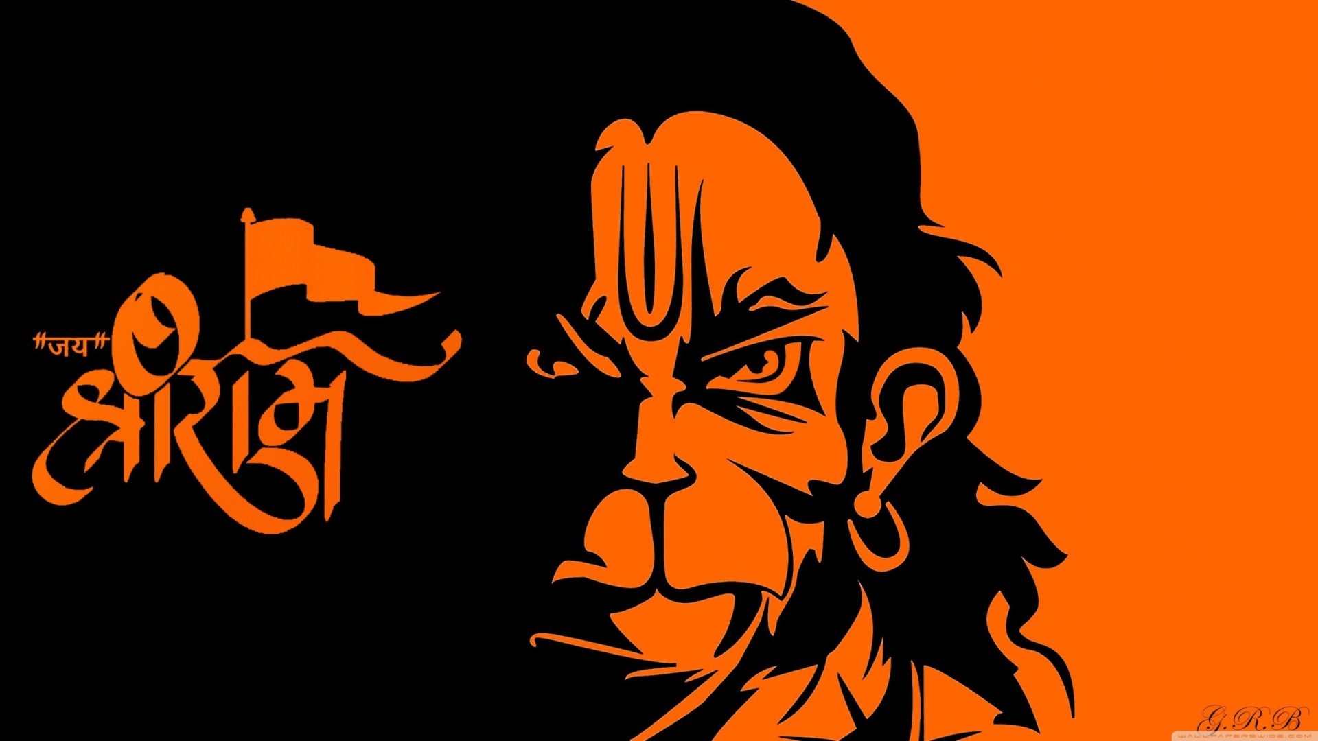 Jai Shree Ram Hanuman Ultra HD Desktop Background Wallpaper for 4K