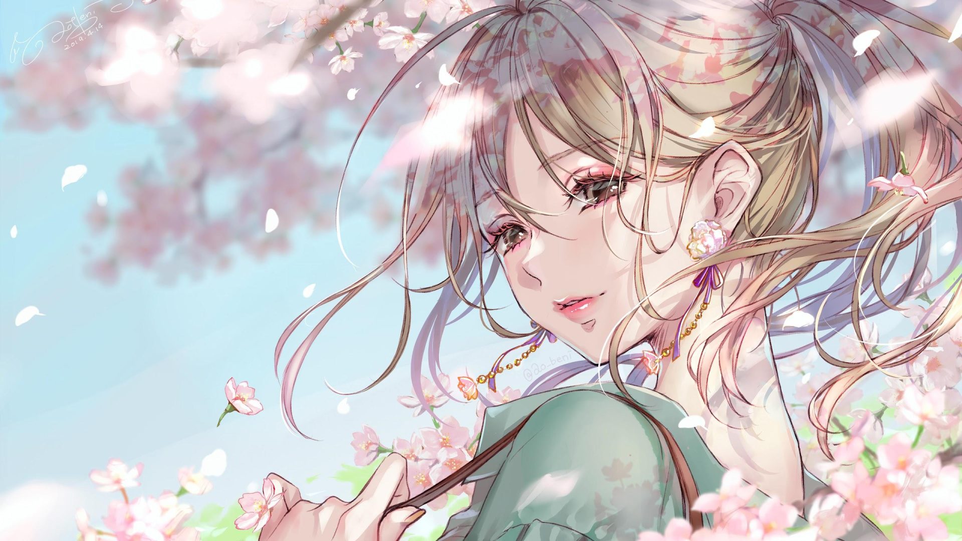 Beautiful Anime Girl 4K Wallpaper