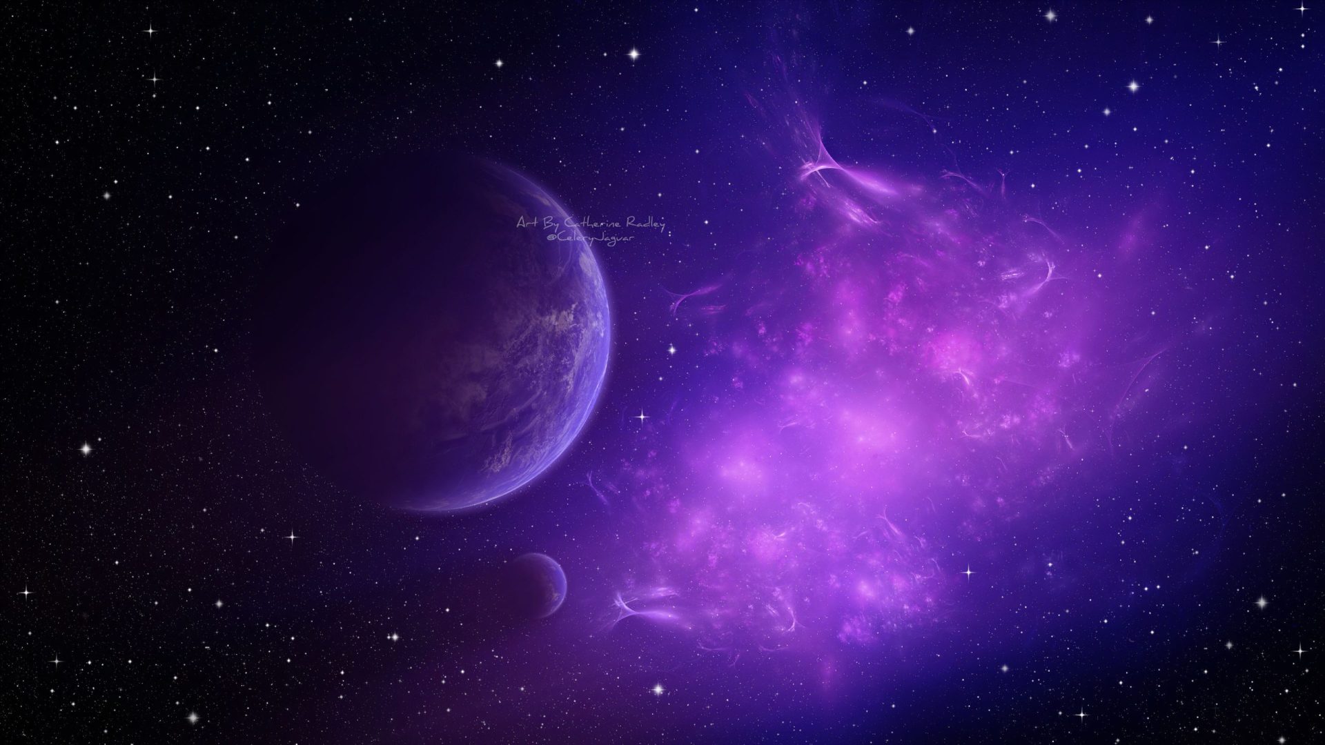Nebula Purple Fractal 4k, HD Digital Universe, 4k Wallpaper
