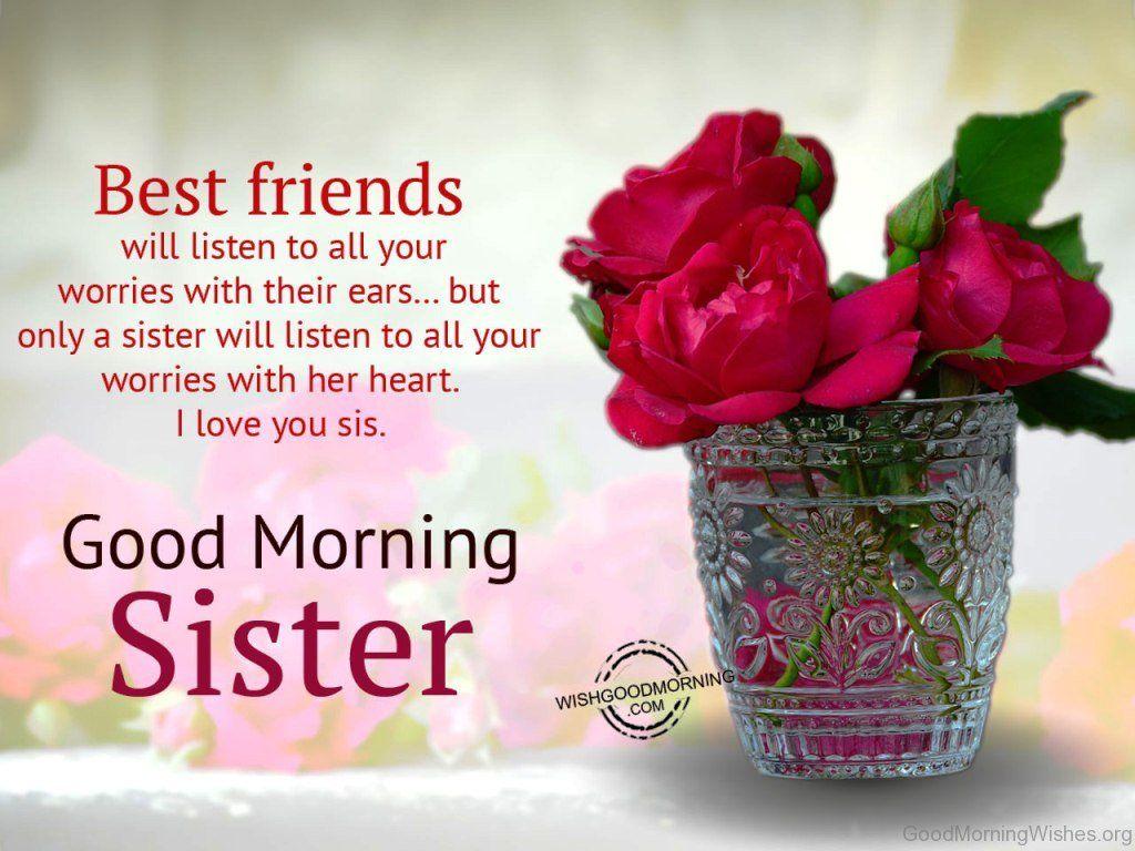 Good Morning Sister Wishes  WhatsApp DP, HD Images